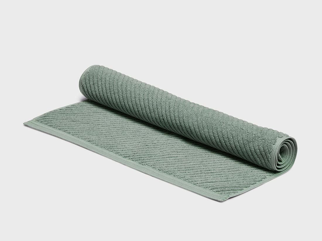 Tapis de bain vert d'eau 52x81