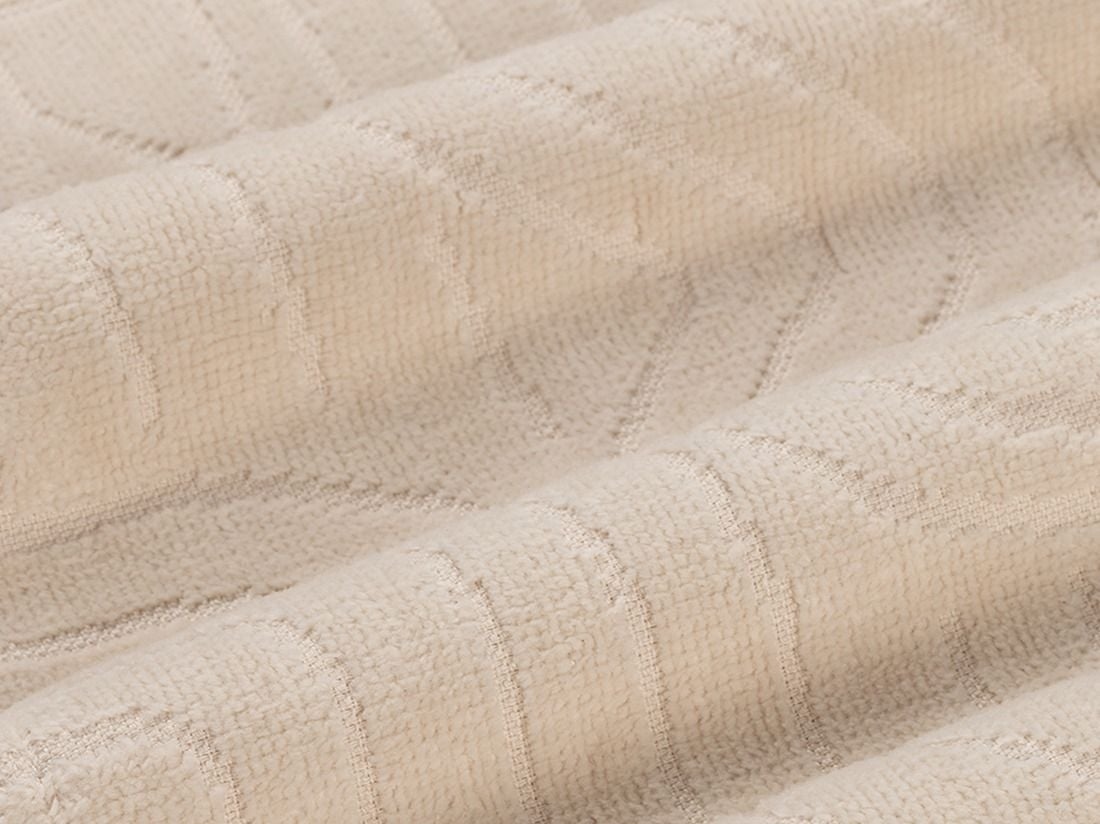 Peignoir en velours sable fin