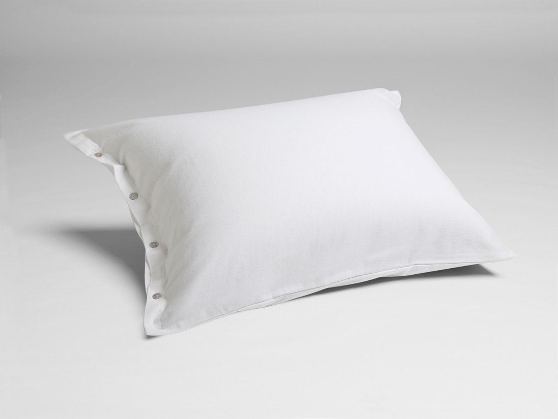 Taie d'oreiller flanelle de coton pure white 50x60