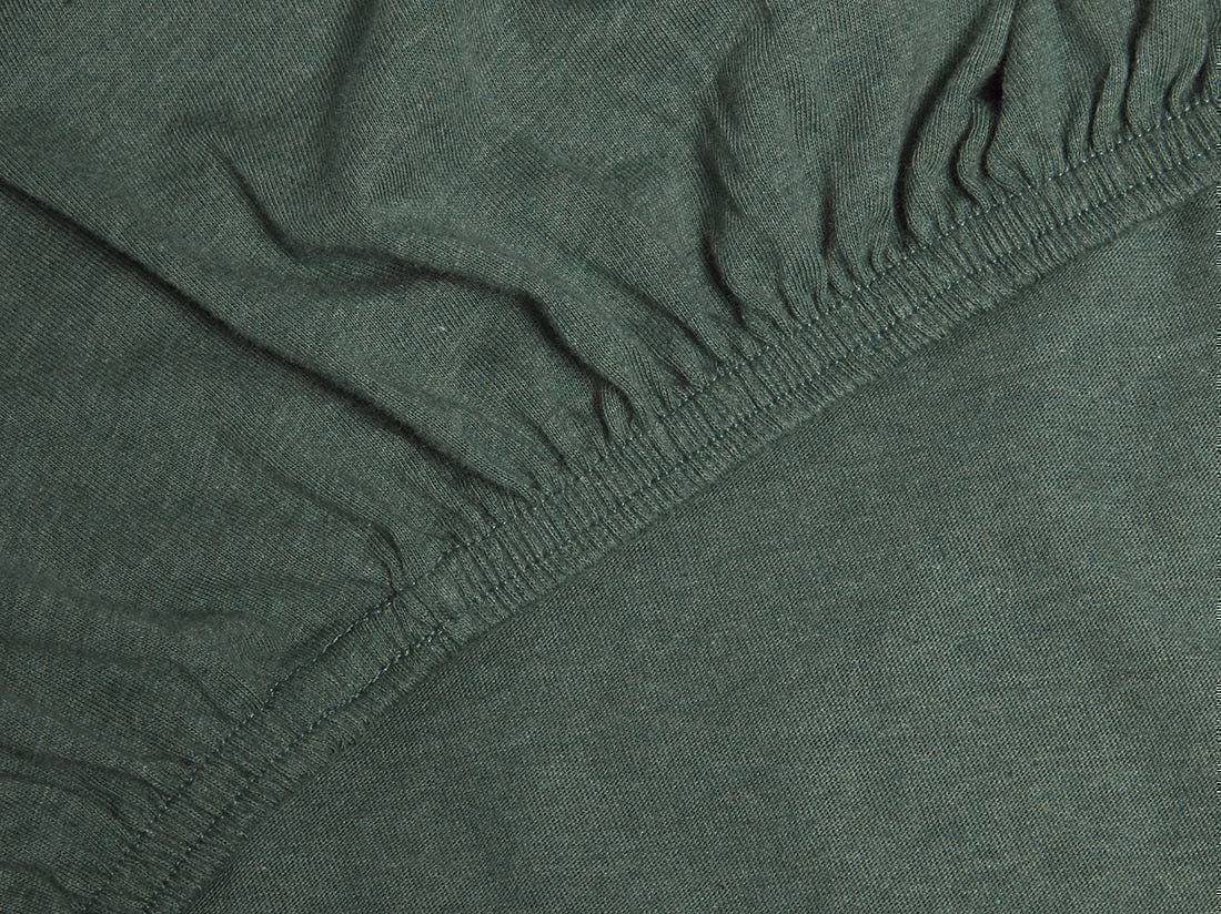 Drap-housse jersey vert pin