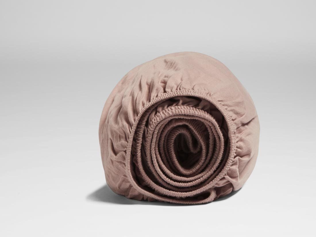 Drap-housse jersey rose vintage