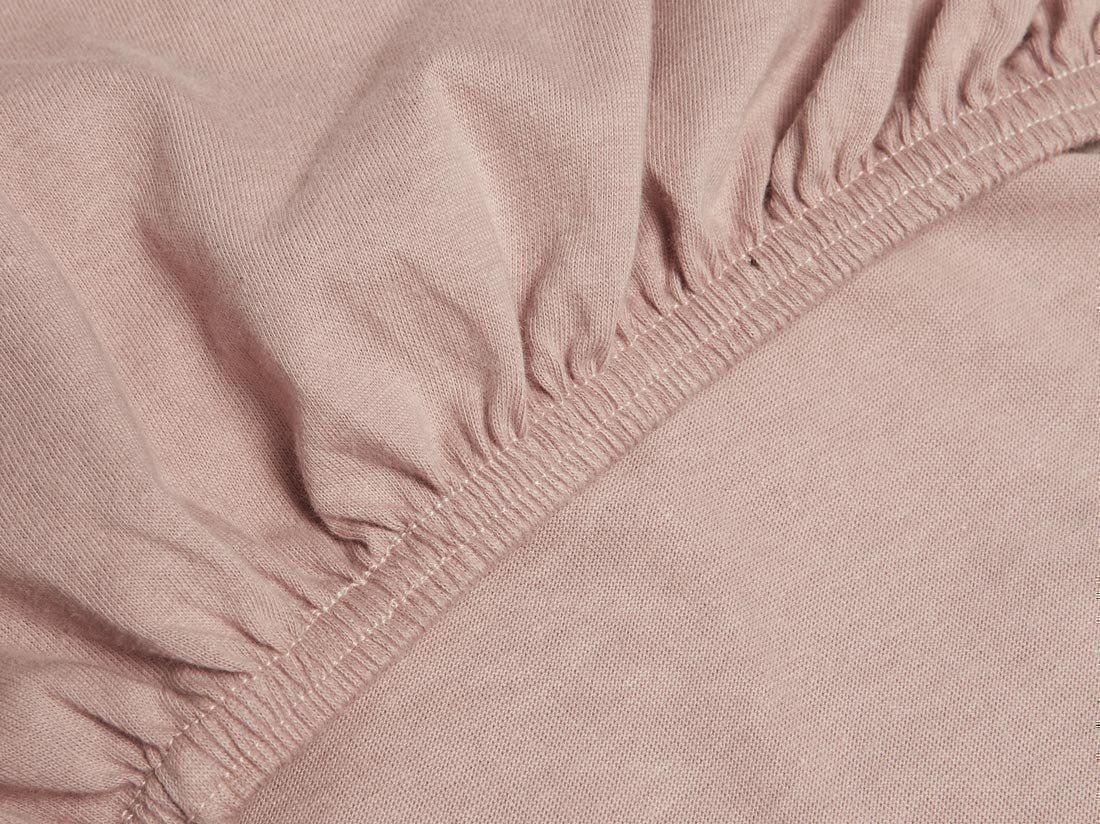 Drap-housse jersey rose vintage