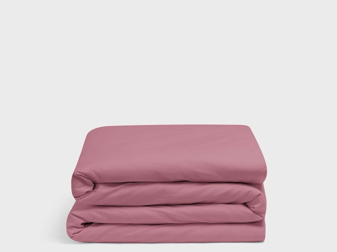 Housse de couette enfant percale de coton rêve framboise