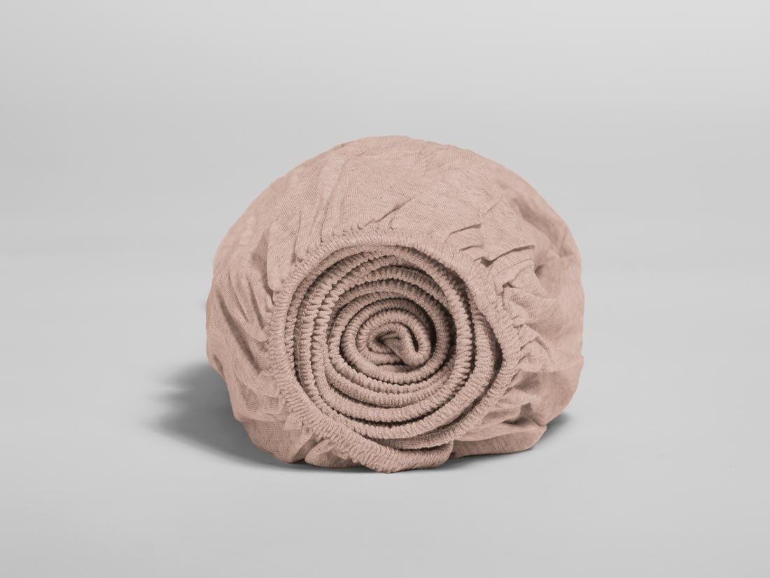 Drap-housse enfant jersey rose vintage