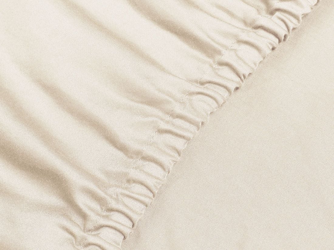 Drap-housse extra haut satin de coton naturel