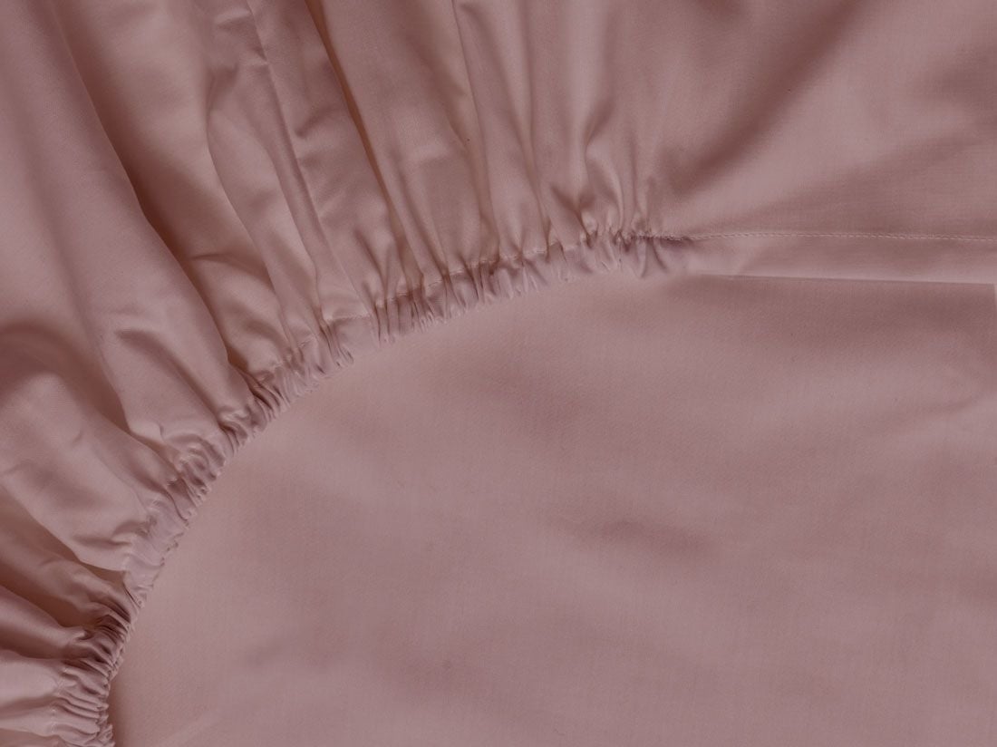 Drap-housse coton TENCEL™ rose blush