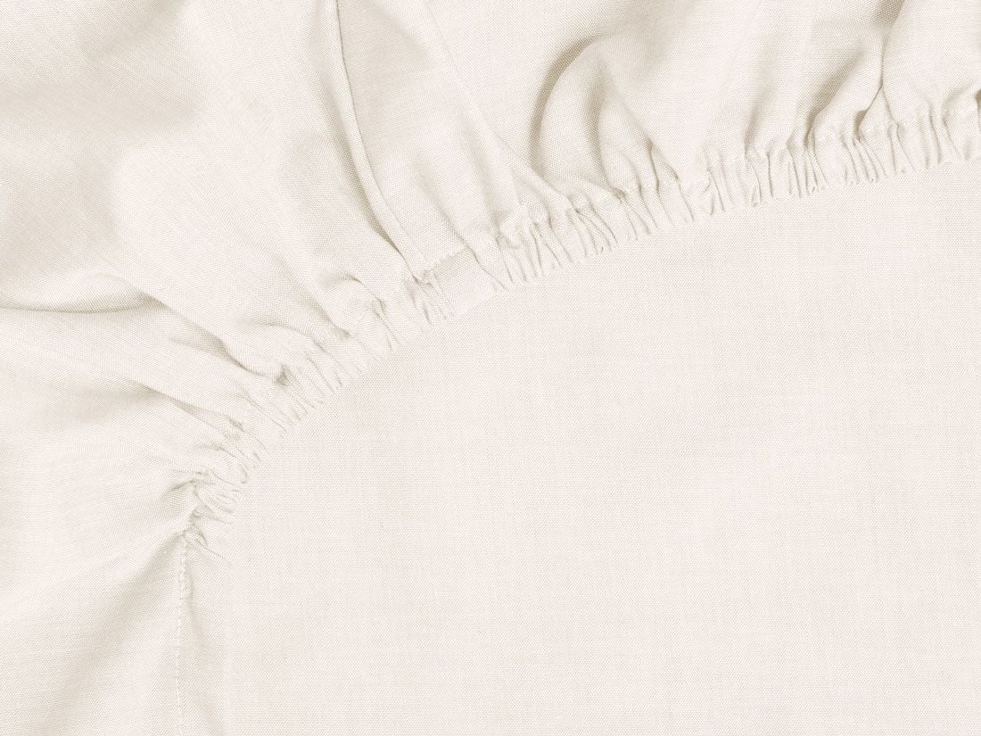 Drap-housse coton TENCEL™ latte chambray