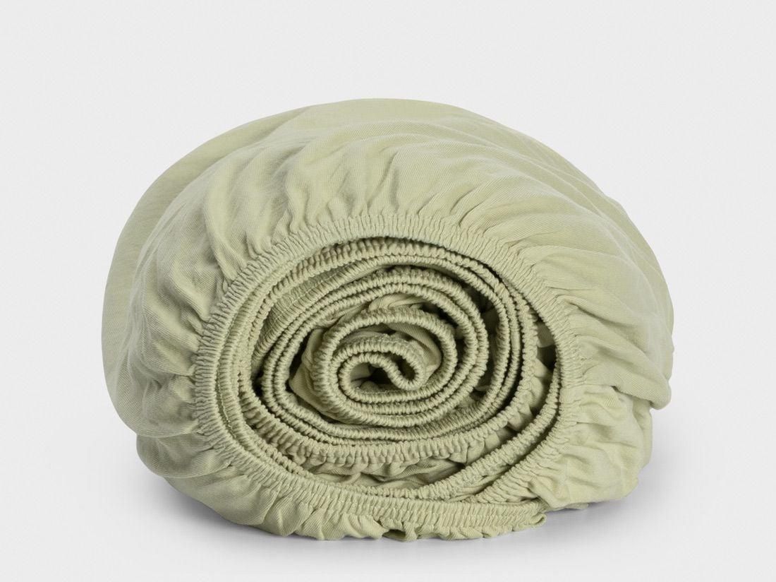 Drap-housse enfant jersey vert pistache