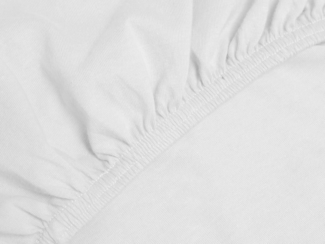 Drap-housse enfant jersey blanc pur
