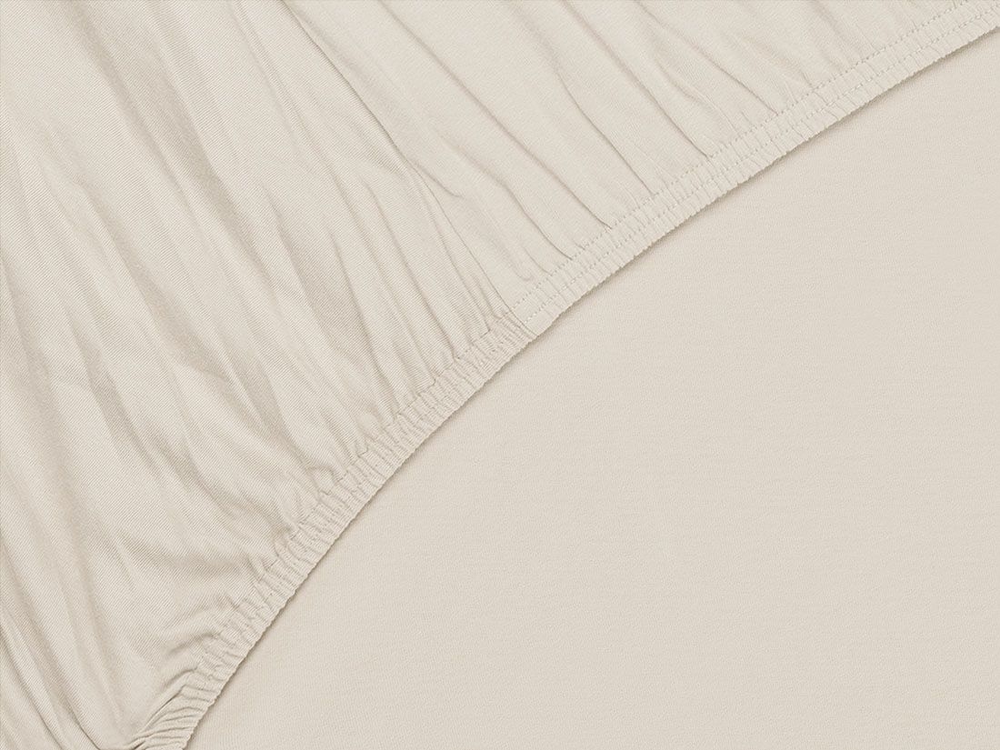 Drap-housse jersey soleil levant blanc