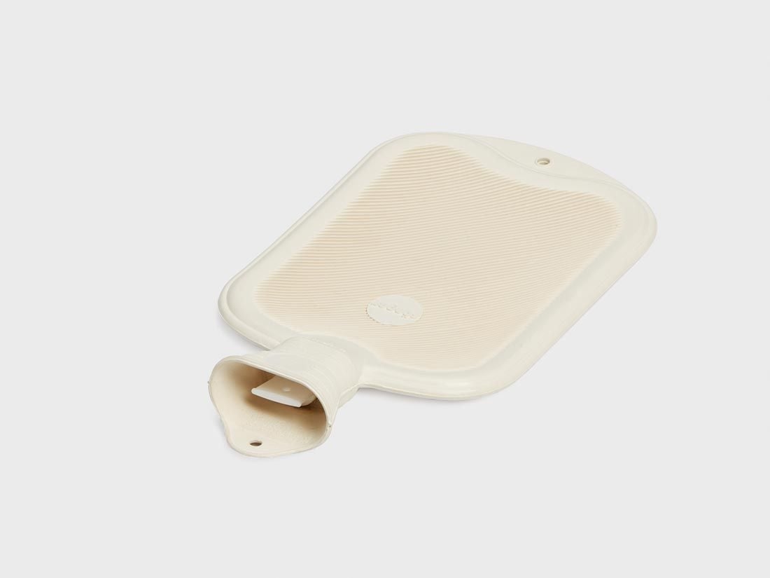 Bouillotte en latex naturel blanche chaude