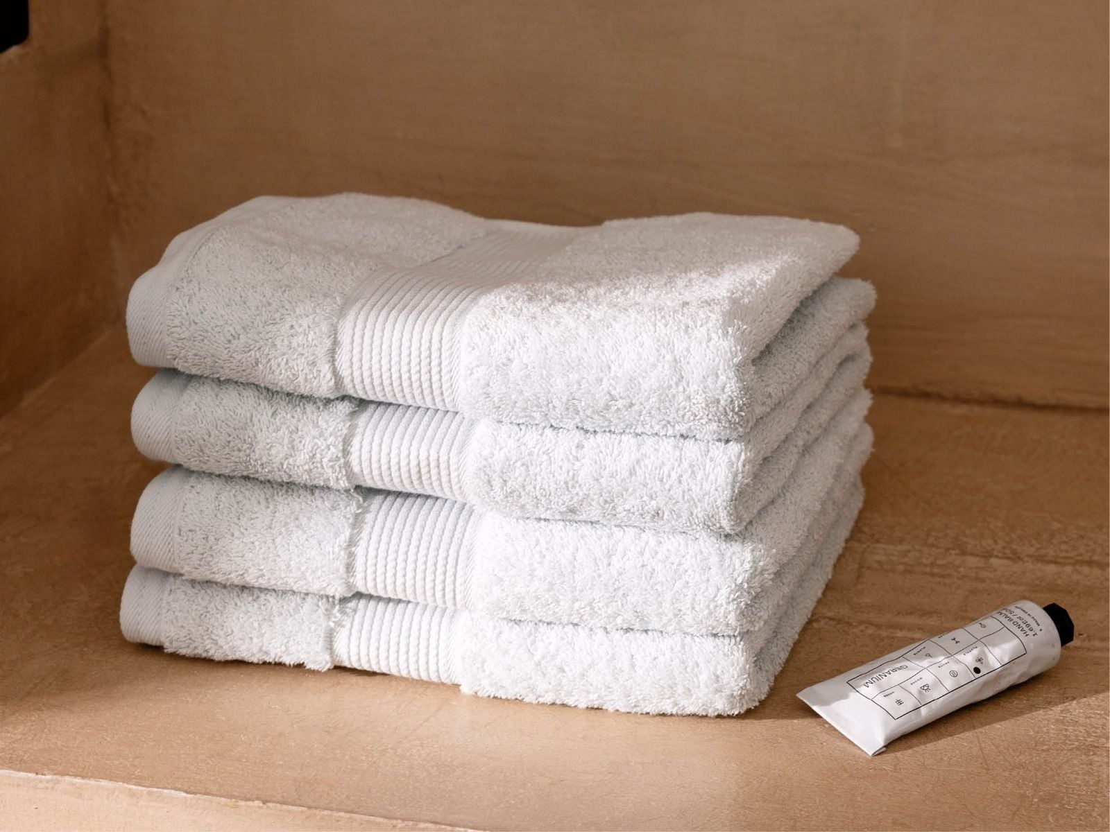 Serviettes de toilette éponge bulle bleue 50x100 - 4 pcs