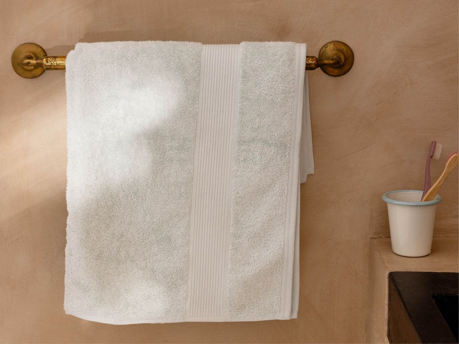 Drap de bain éponge bulle bleue 100x150 - 1 pc