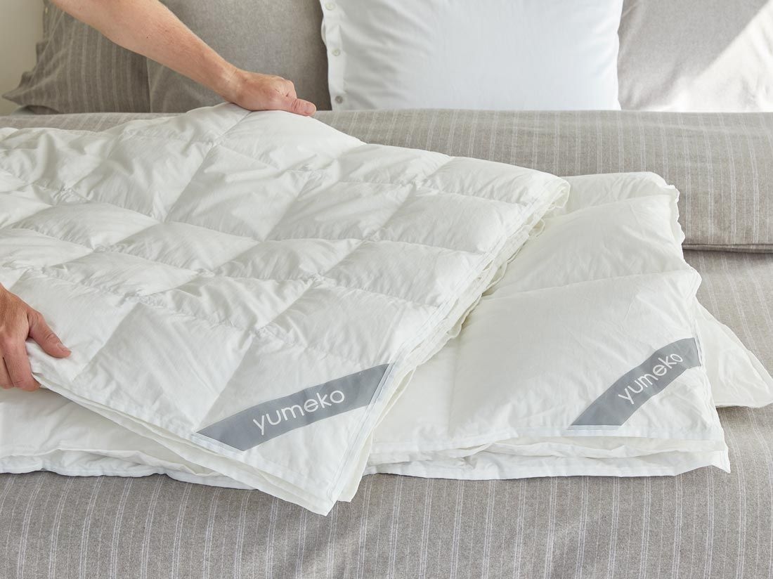 Couette en duvet deluxe tempérée 140x200