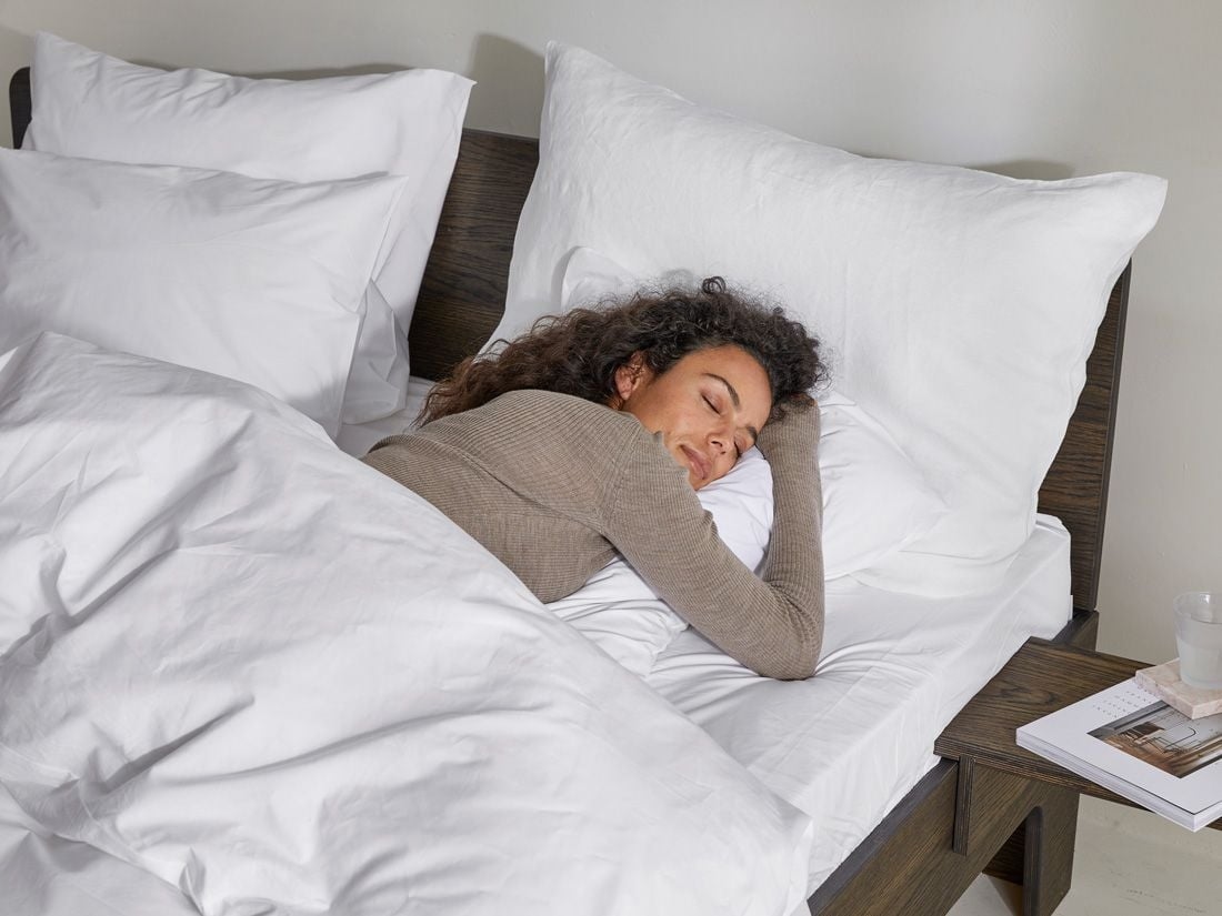 Taie d'oreiller percale de coton blanc pur