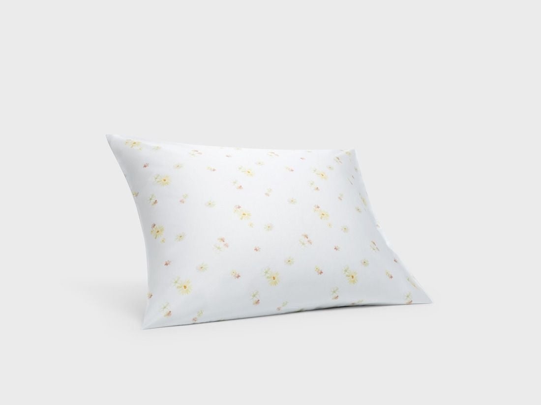 Taie d’oreiller satin de coton vallée fleurie