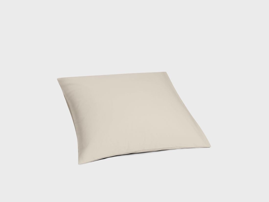 Taie d'oreiller coton TENCEL™ taupe sablonneux