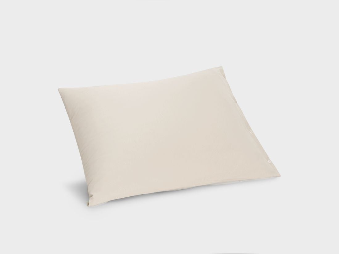 Taie d'oreiller jersey soleil levant blanc