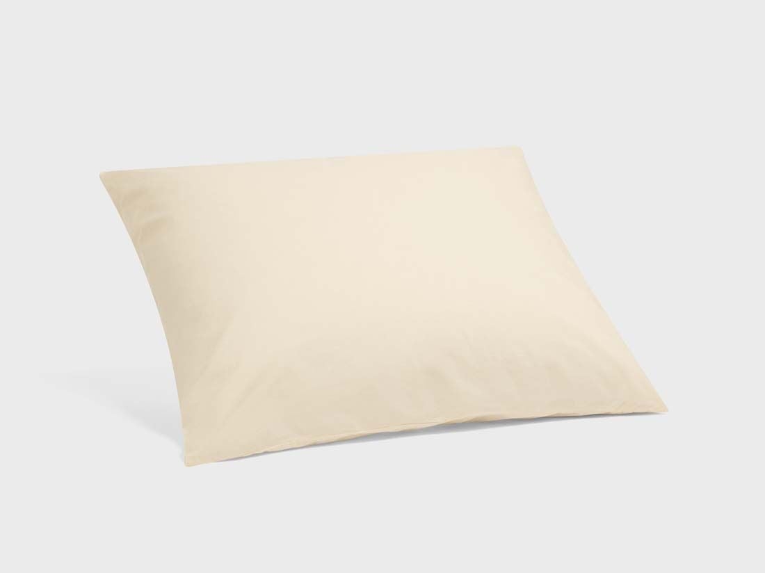 Taie d'oreiller percale de coton éclat doré