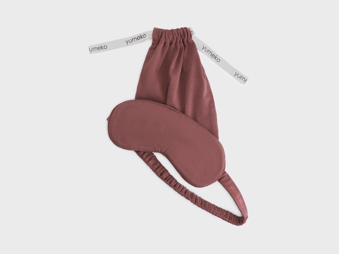 Masque de nuit jersey rose du soir