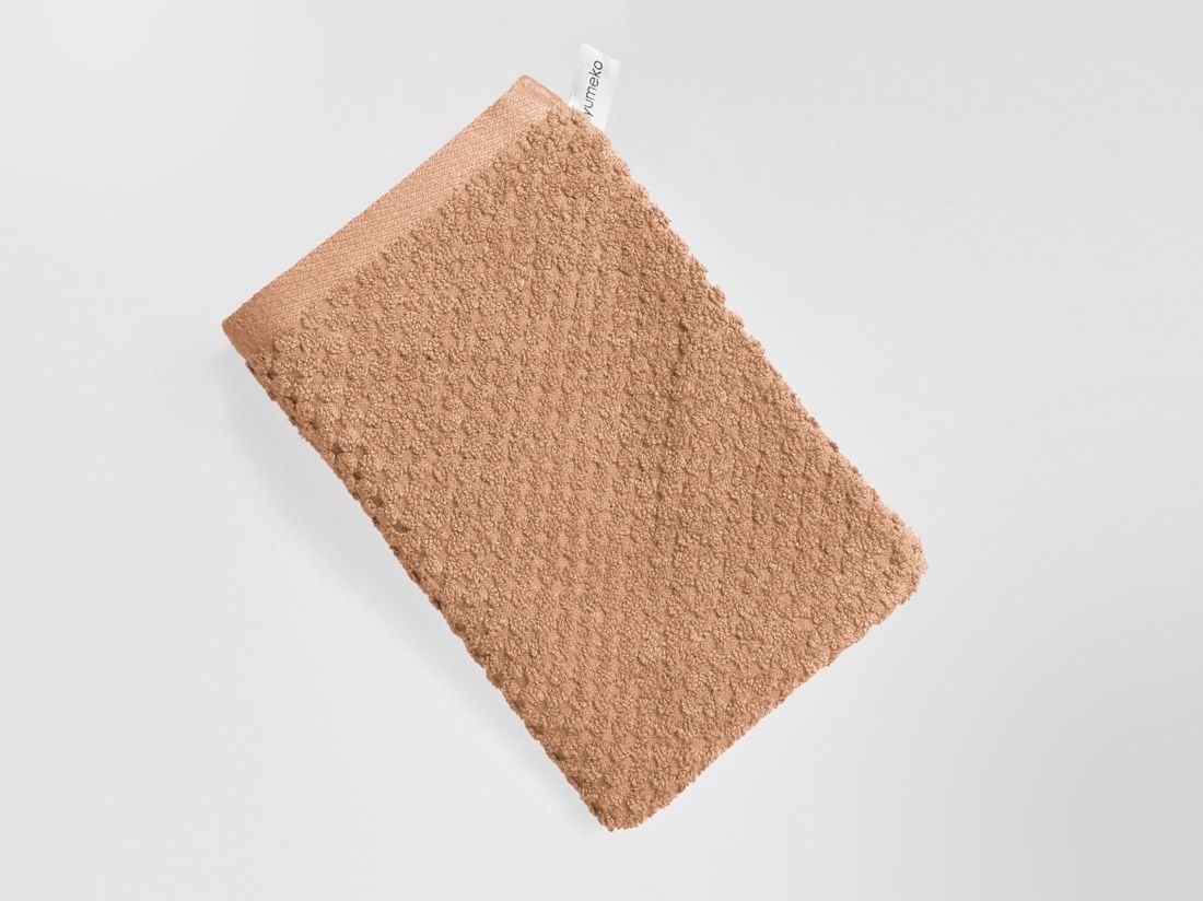 Gants de toilette nid d'abeille miel 15x22 - 4 pcs