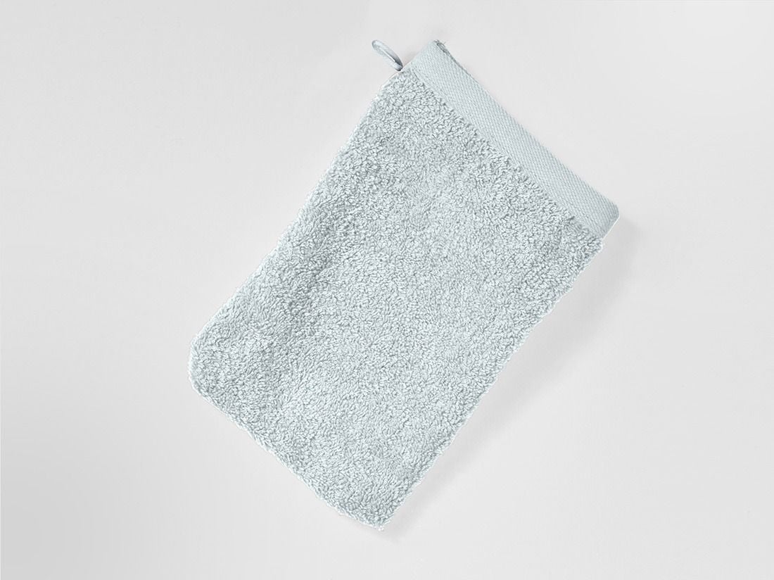 Gants de toilette éponge bulle bleue 15x22 - 4 pcs