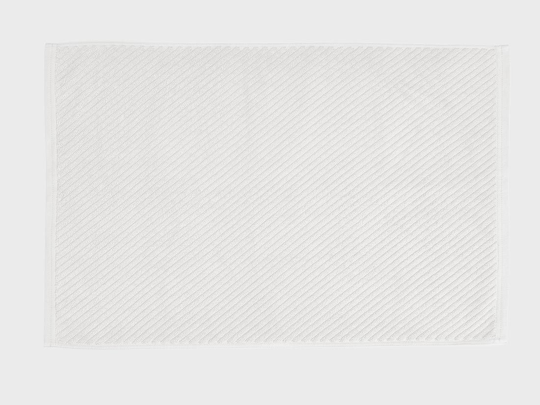 Tapis de bain blanc pur 52x81