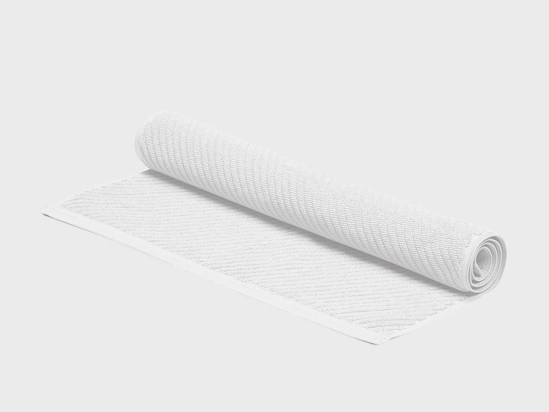 Tapis de bain blanc pur 52x81