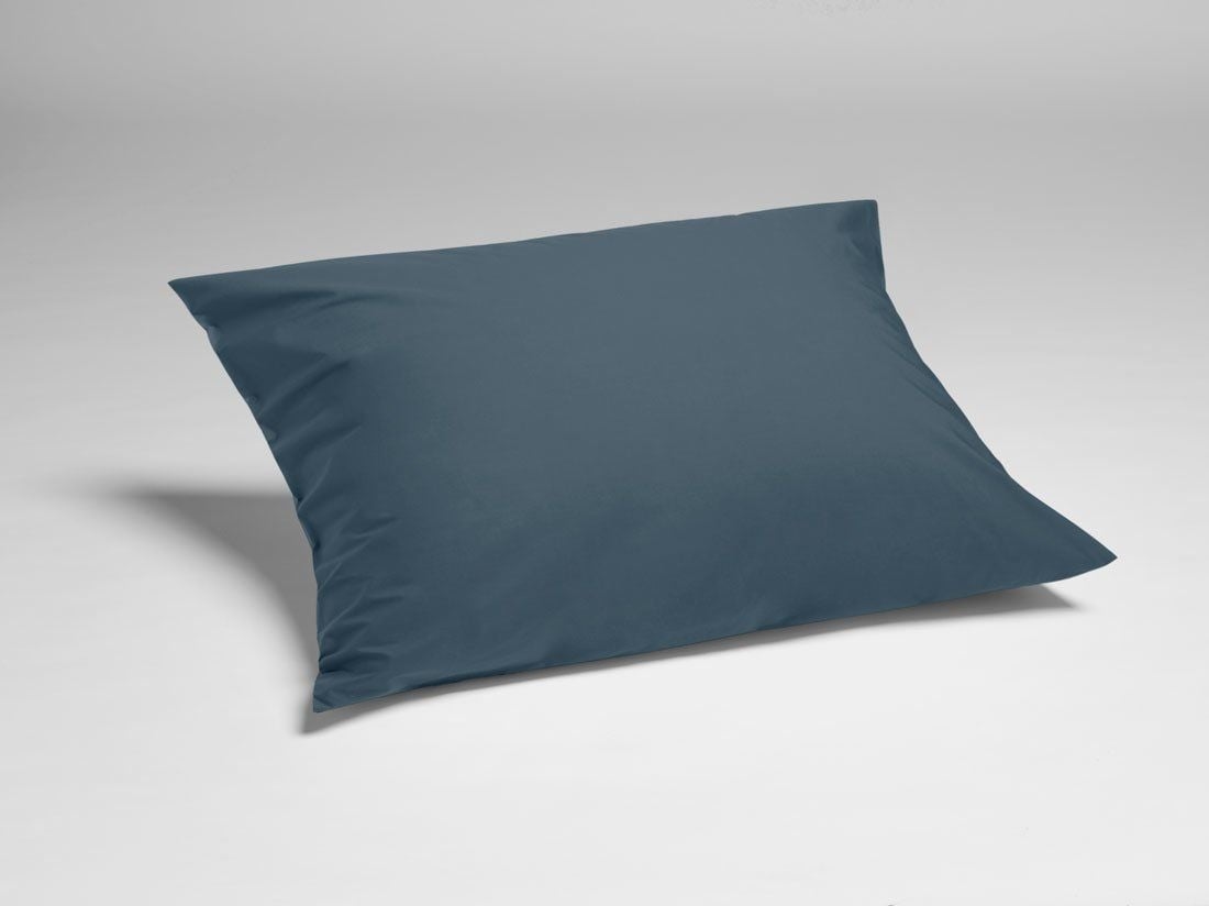 Taie d'oreiller percale de coton blue 50x60