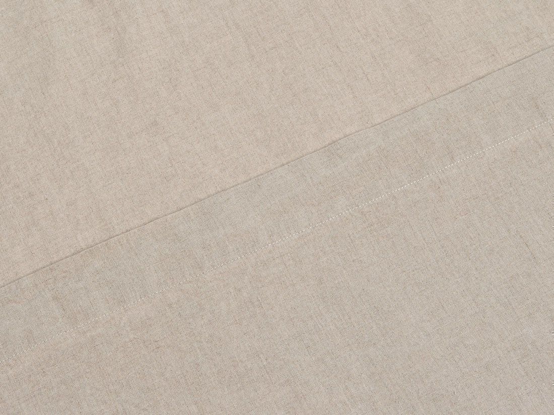 Drap plat lin lavé naturel