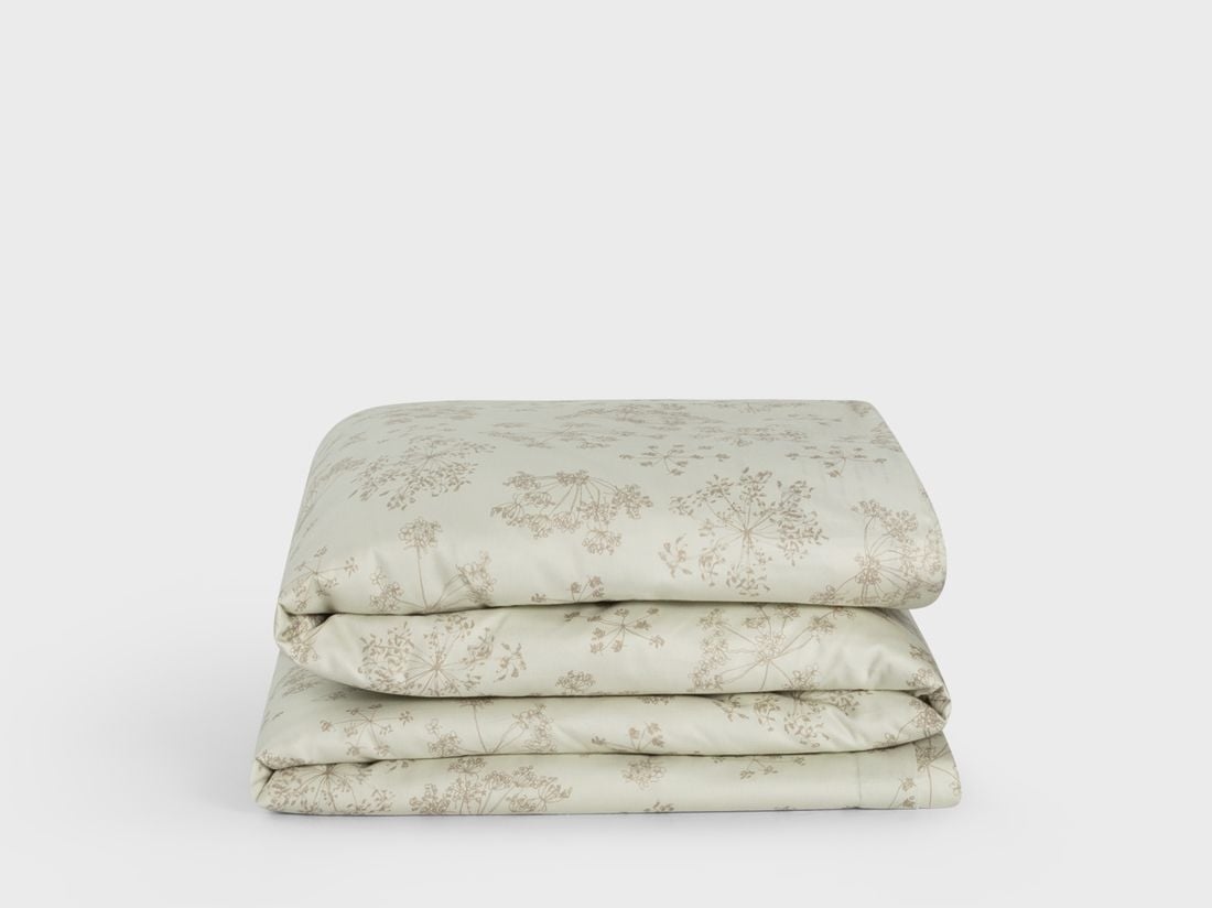 Housse de couette enfant satin de coton fleur naturelle