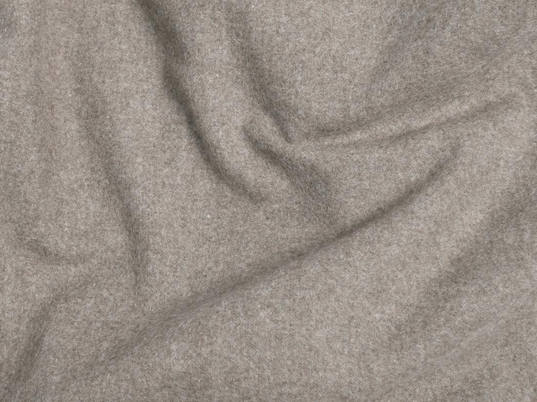 Taie de traversin flanelle de coton marron pierre 37x160