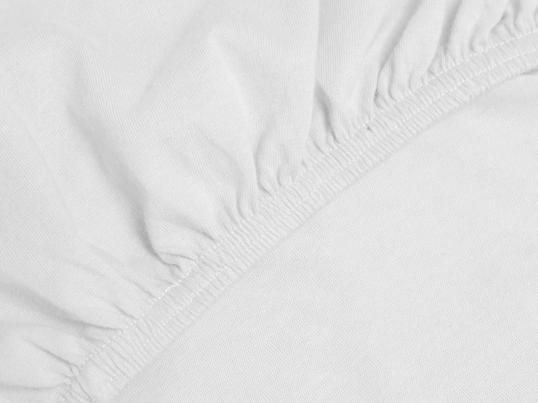 Drap-housse enfant jersey blanc pur