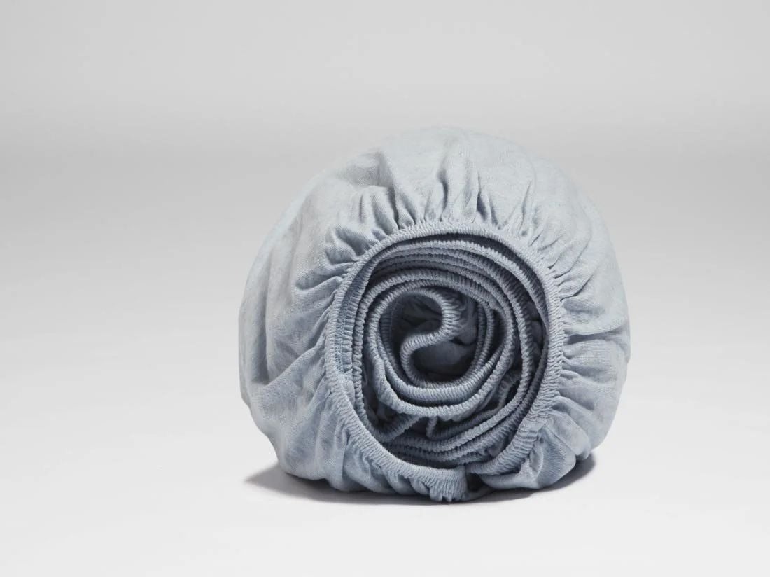 Drap-housse enfant jersey bleu doux