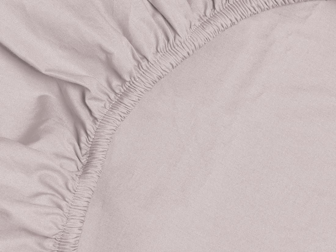 Drap-housse enfant percale de coton rose pâle