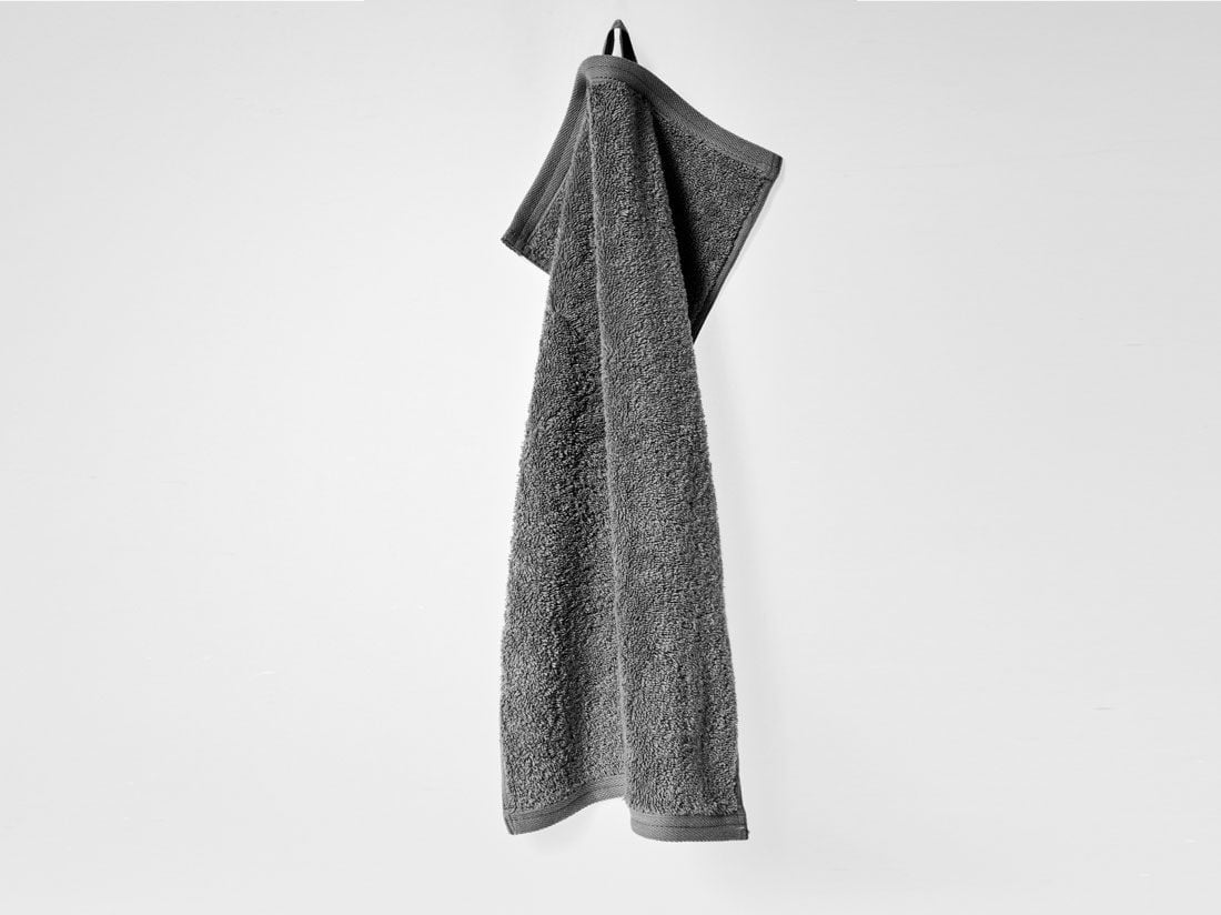 Serviettes invités nid d'abeille gris foncé 30x50 - 4 pcs