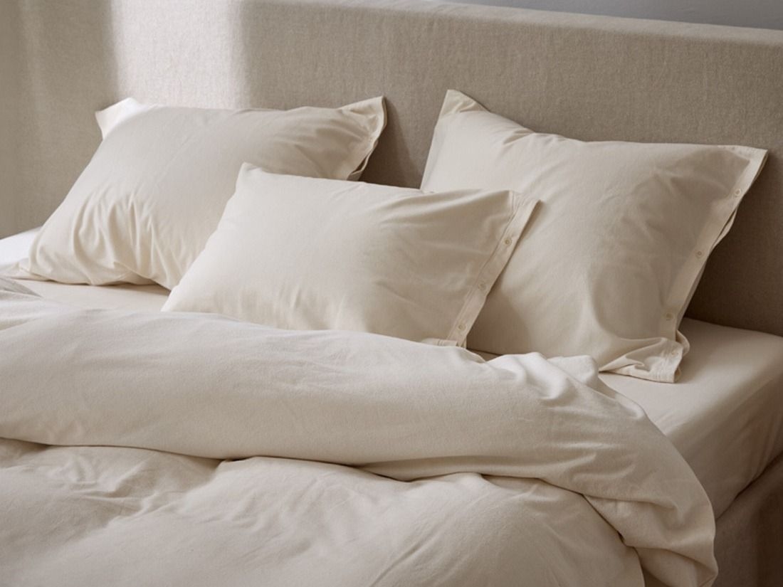 Housse de couette flanelle de coton naturel