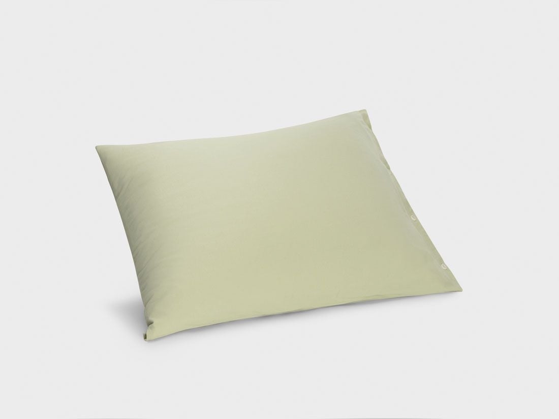 Taie d'oreiller jersey vert pistache