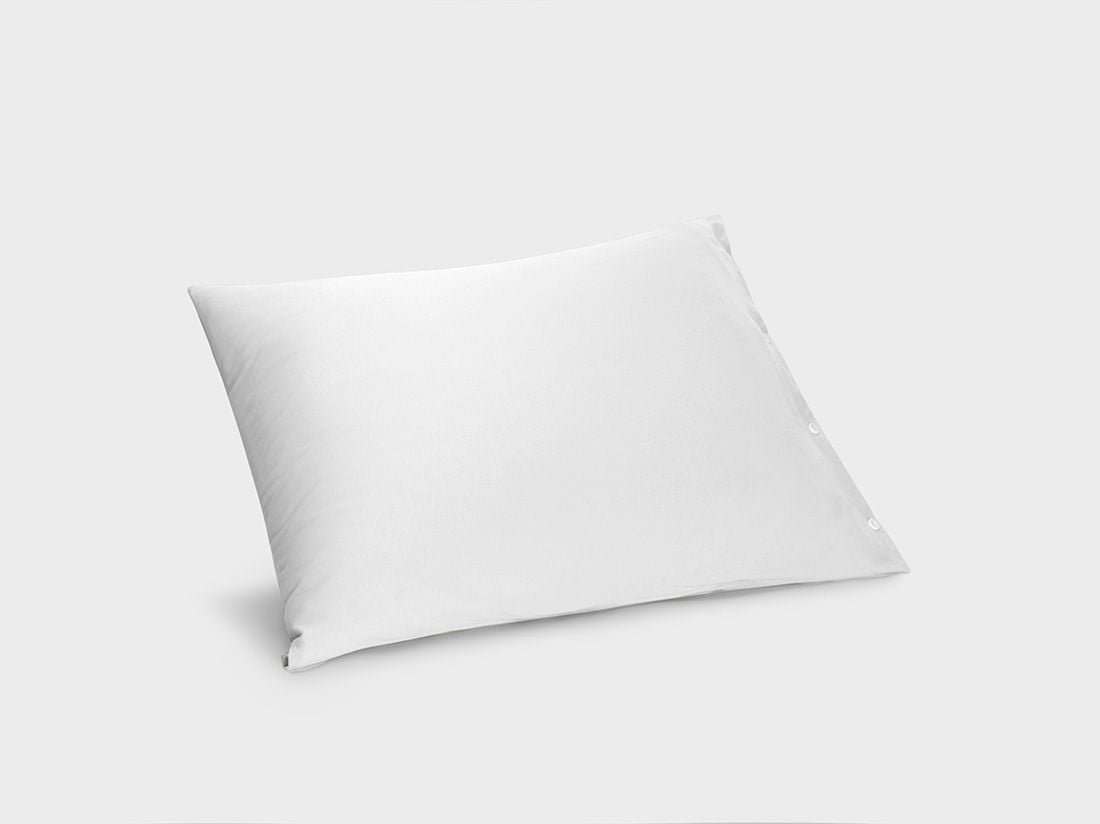 Taie d'oreiller jersey blanc pur