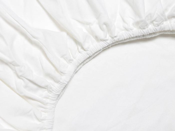 Drap-housse flanelle de coton blanc pur