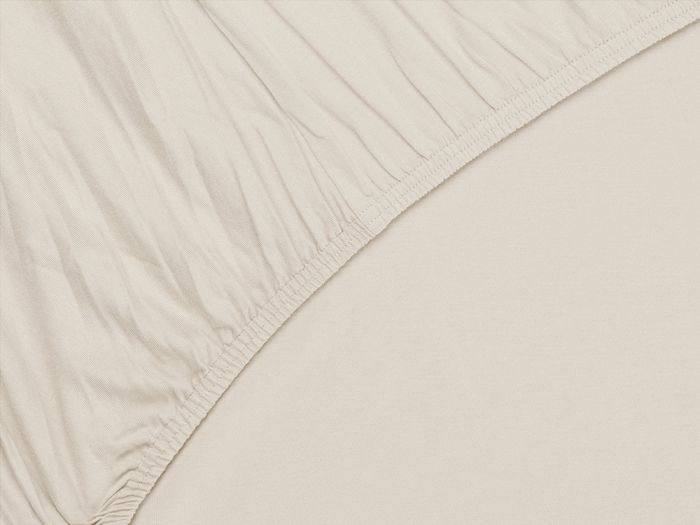 Drap-housse jersey soleil levant blanc