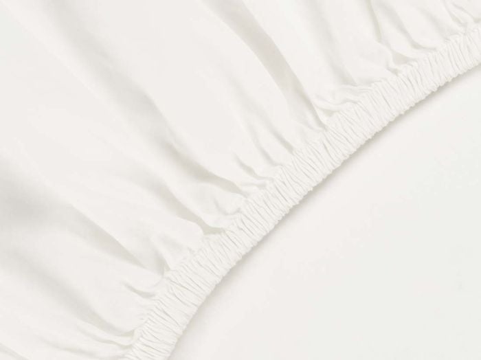 Drap-housse percale de coton blanc sérénité